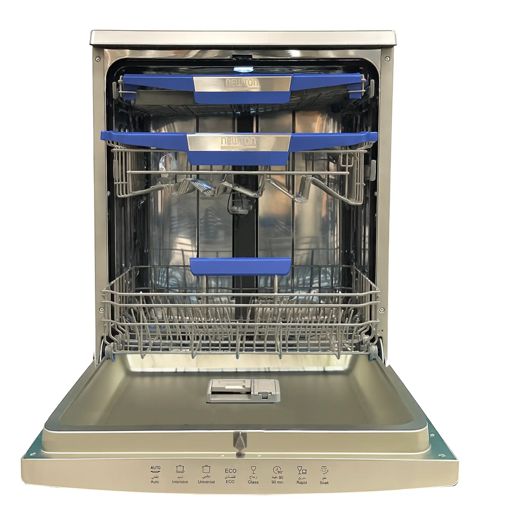 Door open Dishwasher 8Prog 3Basket Vortex SS Newton