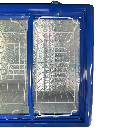 Freezer Chest Glass Door 428cc top view baskets