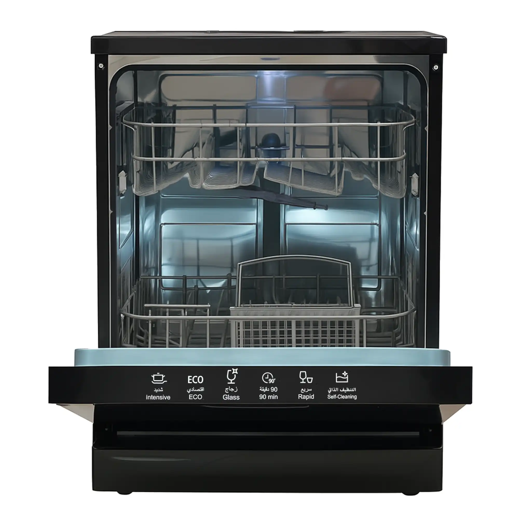 Door open Dishwasher 6prg 2Basket 12set Black