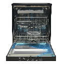 Door open Dishwasher 6prg 2&1Basket 14set black