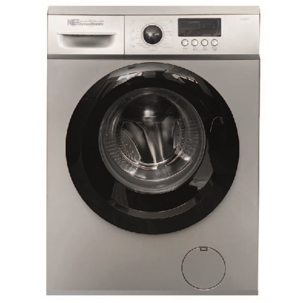 ناشونال الكترك غسالة 8كغ 1400 دورة  سلفر