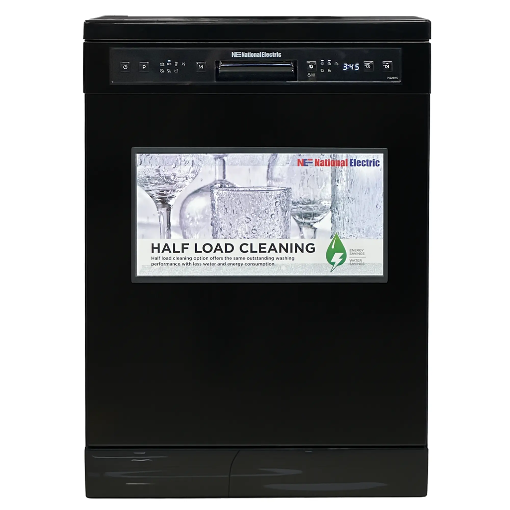 Dishwasher 6prg 2basket 12set  - Black National Electric
