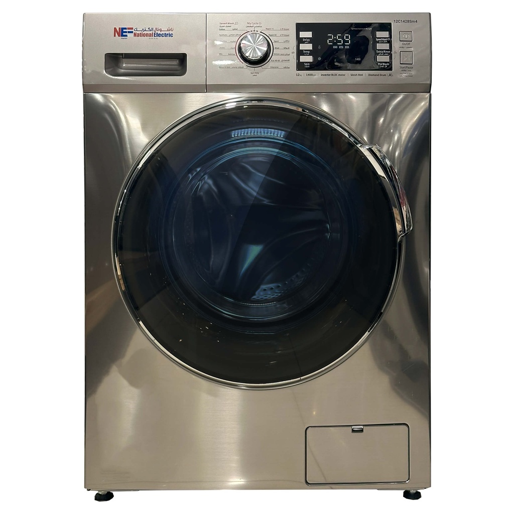 National Electric Washing Machine 12kg 1400rpm Inverter SS