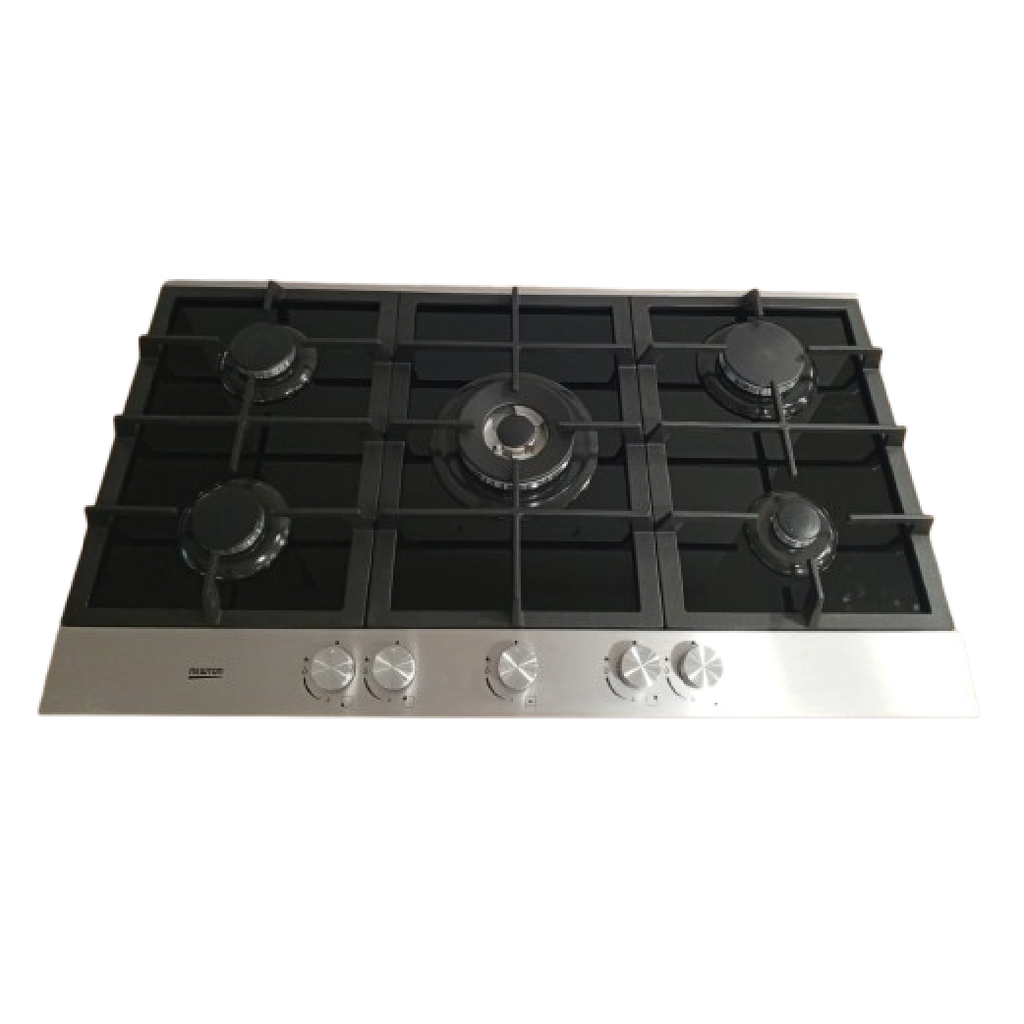 Hob 5 Gas Burner Sabaf 90cm Cast Iron Glass/SS