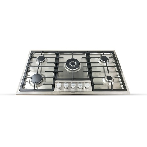 [6bGhS915Kn] Hob 5 Gas Burner Sabaf 90cm Cast Iron SS