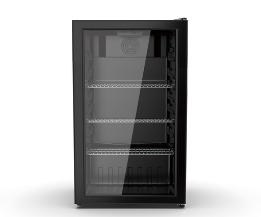 [9WBC129e] Bottle Cooler Glass Door 90 Liter black