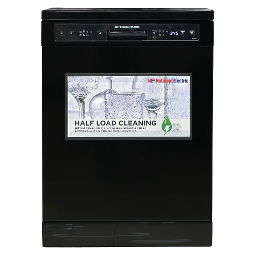 [2x7522Bm] Dishwasher 6prg 2basket 12set  - Black National Electric